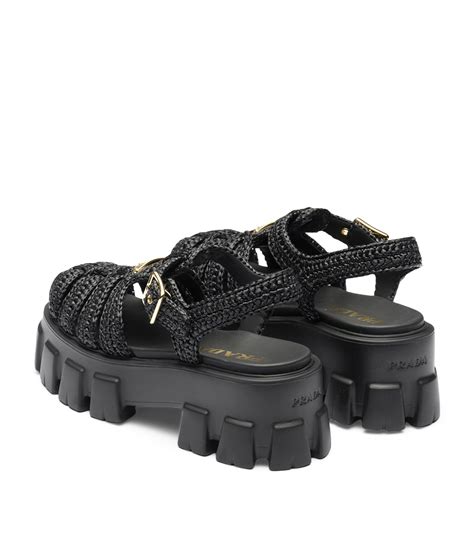 prada crochet platform slides|prada shoes for women.